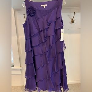 London Times NWT Women’s Tiered Layered Cocktail Dress